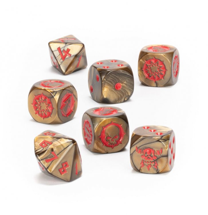 Chaos Dwarf Team - Dice set