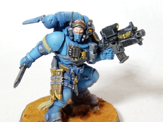 Warhammer 40k Space Marine Shadowspear Lieutenant (Pro-Painted)