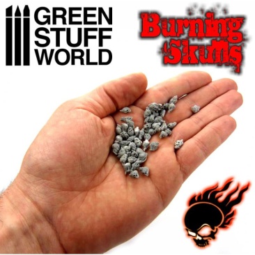 50x Resin Burning Skulls