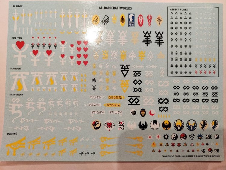 Aeldari Transfer Sheet (Eldritch Omens)