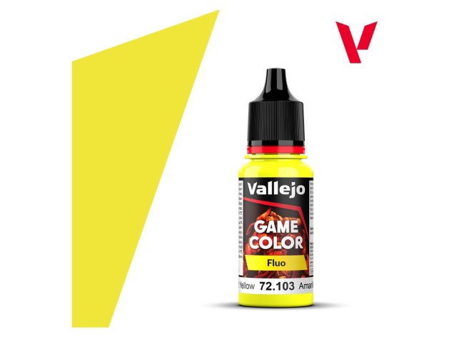 Краска Vallejo Game Color: Fluorescent Yellow 72.103