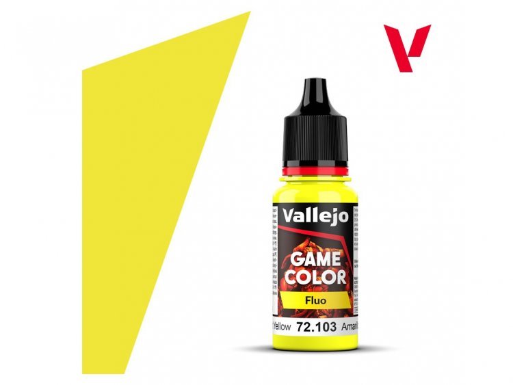 Краска Vallejo Game Color: Fluorescent Yellow 72.103