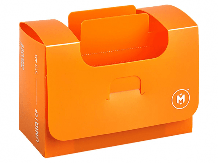 Картотека UniqCardFile Standard (оранжевая, 40 мм, 60+ карт)