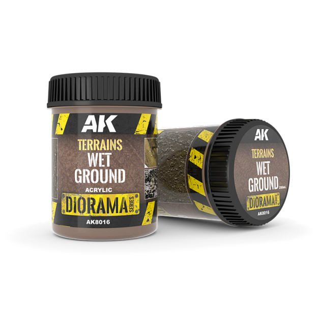 Краска AK Interactive Diorama. Terrains: Wet Ground AK8016 (250 мл)