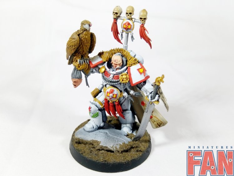 Warhammer 40k White Scars Primaris Kor'sarro Khan (Pro-Painted)