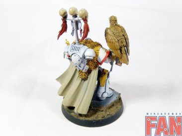 Warhammer 40k White Scars Primaris Kor'sarro Khan (Pro-Painted)