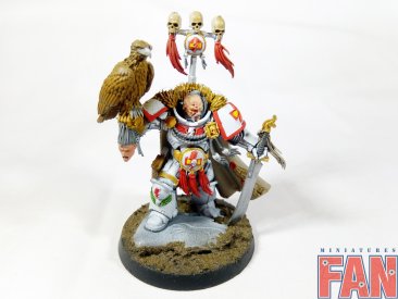 Warhammer 40k White Scars Primaris Kor'sarro Khan (Pro-Painted)