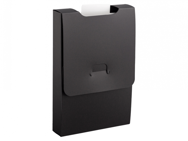 Картотека UniqCardFile Taro (чёрная, 20 мм, 30+ карт)