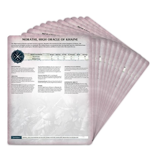 Warscroll Cards: Daughters of Khaine