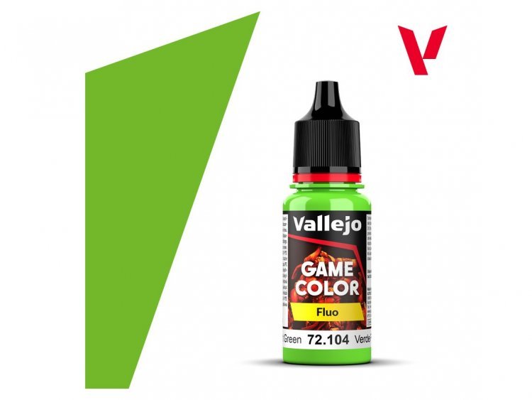 Краска Vallejo Game Color: Fluorescent Green 72.104