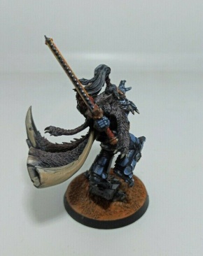 Warhammer 40k Space Wolves Wolf Lord Ragnar Blackmane (Pro-Painted)