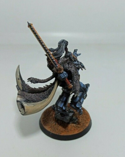 Warhammer 40k Space Wolves Wolf Lord Ragnar Blackmane (Pro-Painted)