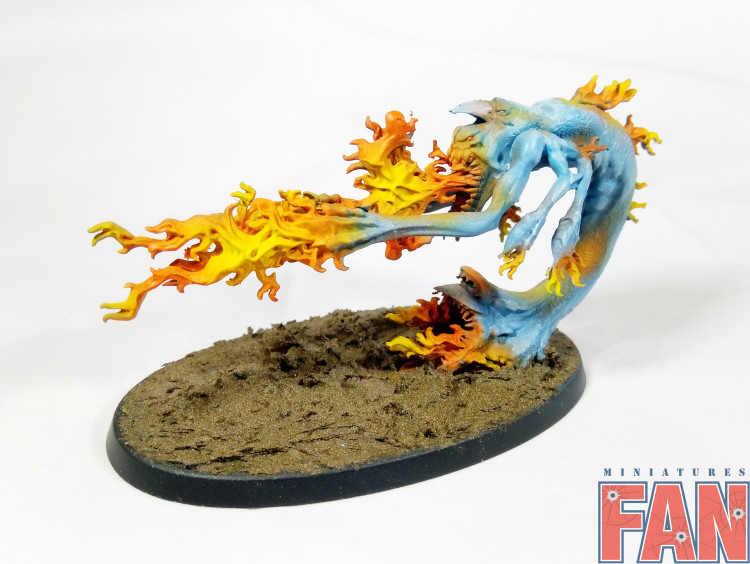 Warhammer 40k Chaos Daemons Exalted Flamer (Pro-Painted)