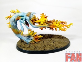 Warhammer 40k Chaos Daemons Exalted Flamer (Pro-Painted)
