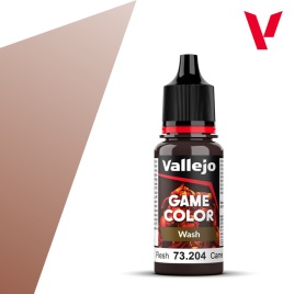 Проливка Vallejo Game Color Wash: Flesh Wash 73.204