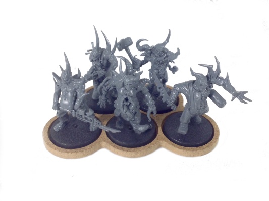 Трей на 5 миниатюр 25mm