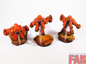 Warhammer 40k Blood Angels Primaris Inceptors x3 (Pro-Painted)