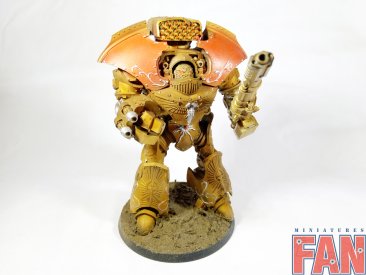Warhammer 40k Forgeworld Custodes Telemon Heavy Dreadnought (Pro-Painted)