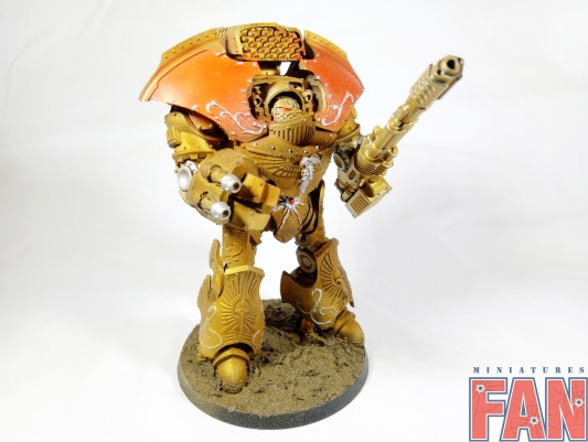 Warhammer 40k Forgeworld Custodes Telemon Heavy Dreadnought (Pro-Painted)