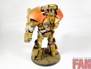 Warhammer 40k Forgeworld Custodes Telemon Heavy Dreadnought (Pro-Painted)