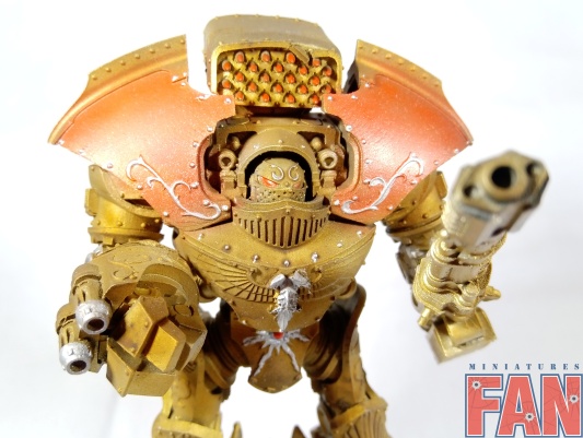 Warhammer 40k Forgeworld Custodes Telemon Heavy Dreadnought (Pro-Painted)