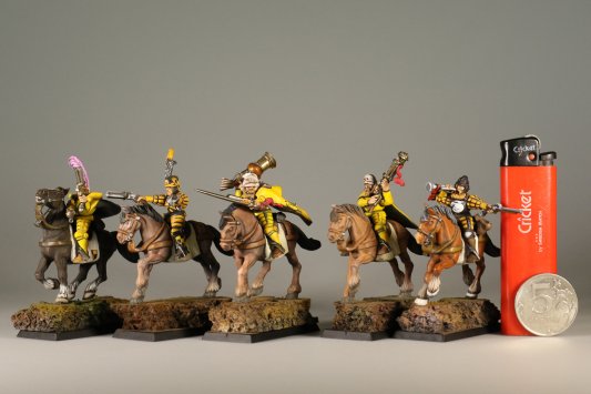 Warhammer Fantasy Battles Empire Pistoliers x5 (99120202019) (Painted)