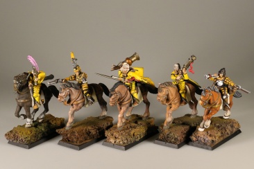 Warhammer Fantasy Battles Empire Pistoliers x5 (99120202019) (Painted)