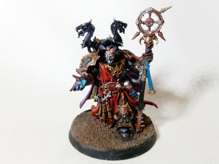 Warhammer 40k Chaos Space Marines Sorcerer (Pro-Painted)