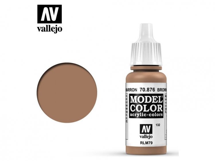 Краска Vallejo Model Color: Brown Sand 70.876