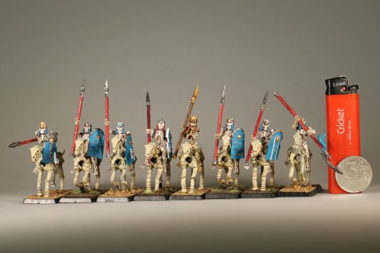 Warhammer Fantasy Battles Tomb Kings Skeleton Horsemen x8 (Painted)