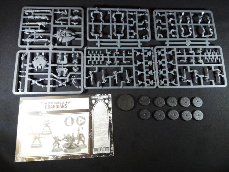 Warhammer 40k Eldar Guardians x10 + weapons platform multi-part on sprue (Уценка)