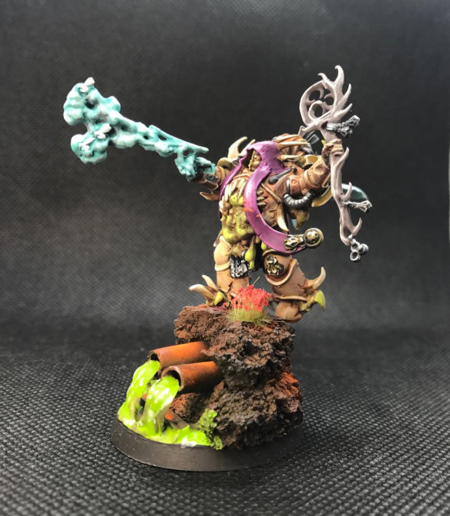 Warhammer 40000 Death Guard Malignant Plaguecaster (Pro-Painted)