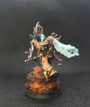 Warhammer 40000 Death Guard Malignant Plaguecaster (Pro-Painted)