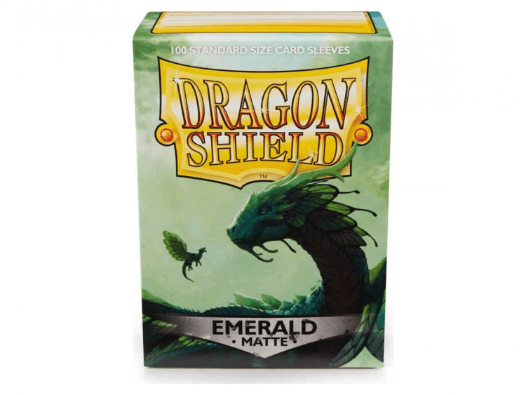 Протекторы Dragon Shield (100 шт., 63х88 мм): матовые изумрудные