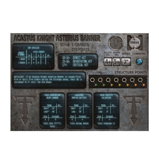 Acastus Knights Asterius (предзаказ, Legions Imperialis)