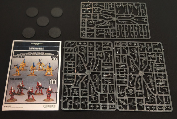 Warhammer 40k Eldar Wraithguard / Wraithblades x5 multi-part on sprue (Уценка)