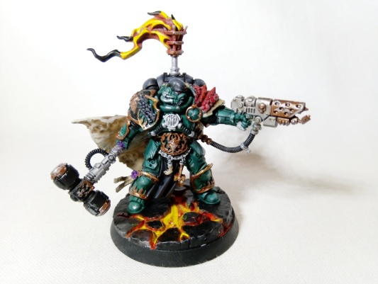 Warhammer 40k Primaris Space Marine Salamanders Adrax Agatone (Pro-Painted)