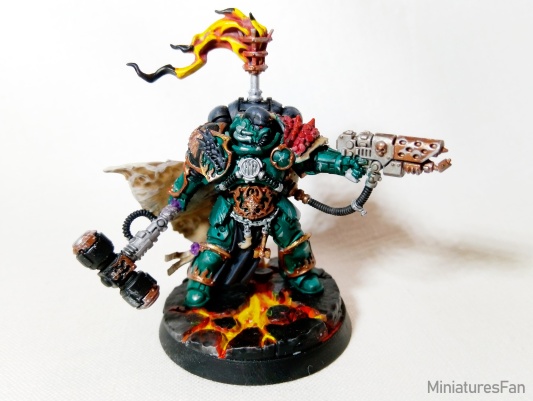 Warhammer 40k Primaris Space Marine Salamanders Adrax Agatone (Pro-Painted)