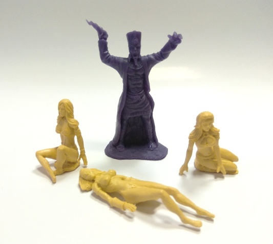 Жрец-колдун и рабыни (фиолет)