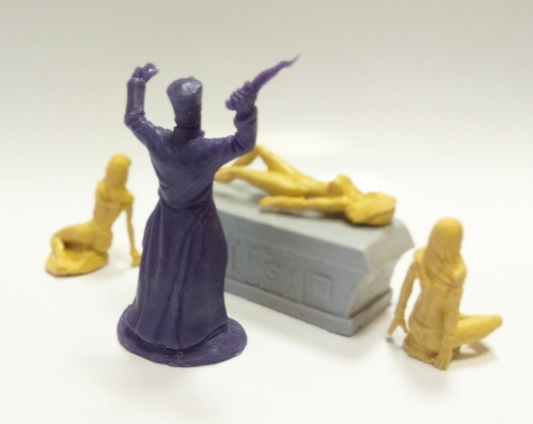 Жрец-колдун и рабыни (фиолет)