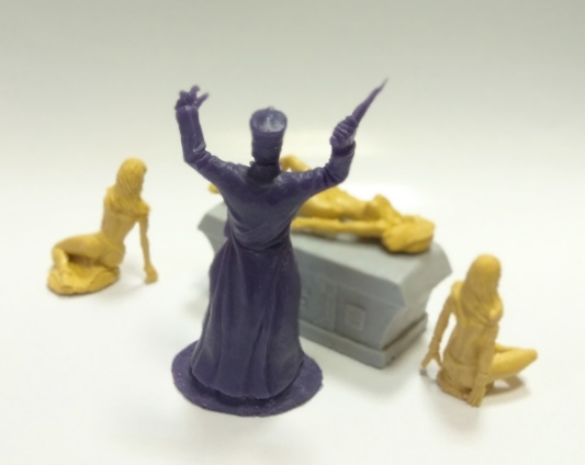 Жрец-колдун и рабыни (фиолет)