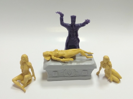 Жрец-колдун и рабыни (фиолет)