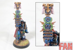 Warhammer 40k Forge World SM Ultramarine Legion Herald (Pro-Painted)