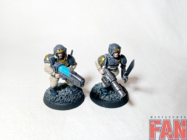 Warhammer 40k Astra Militarum Cadian Command Squad x10 (on magnets, Pro-Painted)