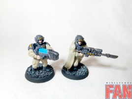 Warhammer 40k Astra Militarum Cadian Command Squad x10 (on magnets, Pro-Painted)