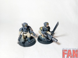 Warhammer 40k Astra Militarum Cadian Command Squad x10 (on magnets, Pro-Painted)