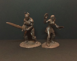 Варвар и Воительница (коричневый)