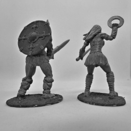 Варвар и Воительница (коричневый)