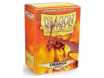 Протекторы Dragon Shield (100 шт., 63х88 мм): матовые оранжевые