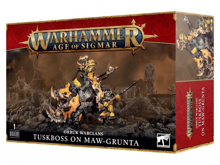 Tuskboss on Maw-grunta (предзаказ 2023, Age of Sigmar Orruk Warclans)
